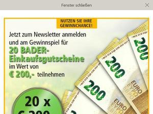 Bader.de Gutscheine & Cashback im Mai 2024