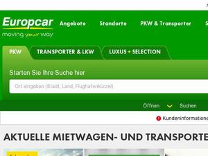 Europcar.de Gutscheine & Cashback im Mai 2024