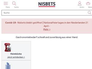 Nisbets.de Gutscheine & Cashback im Mai 2024
