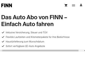 Finn.com Gutscheine & Cashback im Oktober 2024