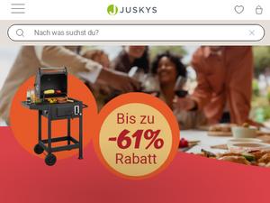 Juskys.de Gutscheine & Cashback im Oktober 2024