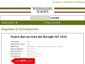 Weinhandel-italien.de Gutscheine & Cashback im Oktober 2024